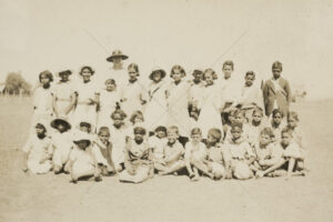 School Children Posing Woorabinda 6" x 4" Photo Print
