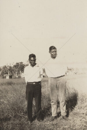 Two Men Posing Woorabinda 6" x 4" Photo Print