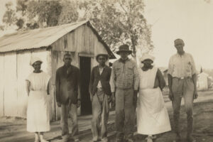 Nurses And Men Outside Building Woorabinda 6" x 4" Photo Print