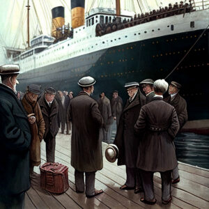 First Class Passengers Waiting On Titanic Deck 6" x 4" Photo Print