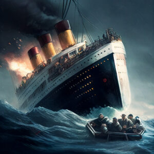 Lifeboats Being Lowered From Titanic 6" x 4" Photo Print