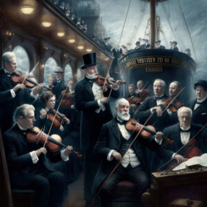 Titanic Orchestra Playing On Deck 6" x 4" Photo Print