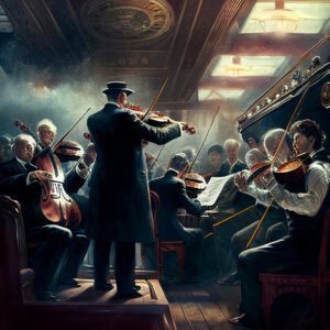Titanic Musicians Performing Heroically 6" x 4" Photo Print
