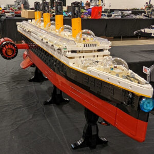 Titanic Model Ship, Red & Black 6" x 4" Photo Print