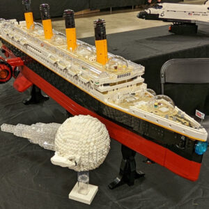 Titanic Model Ship, Red & Black 6" x 4" Photo Print