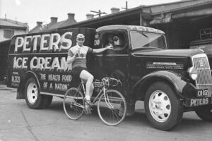 Cyclist Hubert Opperman Poses Next To An Reo Speed Wagon Tru 6" x 4" Photo Print