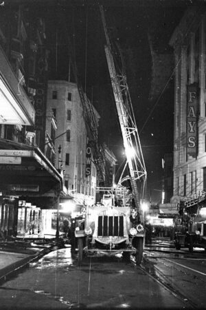 Fire Engine At Robson House Saturday Night Pitt Street Sydne 6" x 4" Photo Print