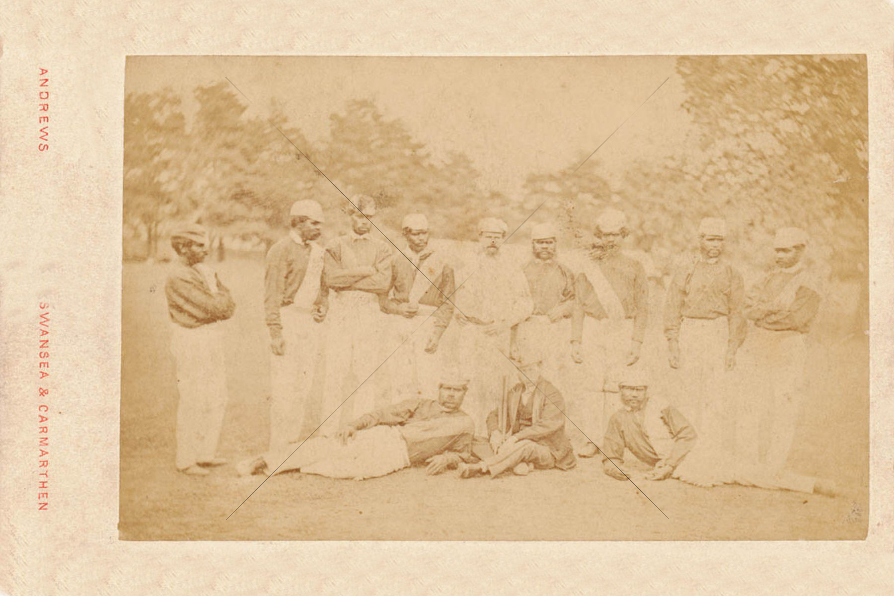 Group Portrait Of Aboriginal Cricketers With Lawrence And Wi 6" x 4" Photo Print