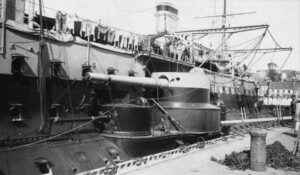 274 mm and 1386 mm guns on board of french battleship 6" x 4" Photo Print