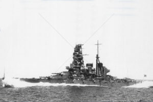 Battleship HMS Victoria firing a training salvo in 1891. 6" x 4" Photo Print