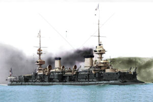 French battleship Massena underway 6" x 4" Photo Print