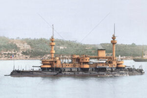 French pre-dreadnought battleship Hoche in 1892 6" x 4" Photo Print