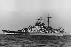 German battlecruiser Scharnhorst returning to Kiel, April 6" x 4" Photo Print