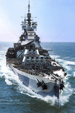 HMS Hood off Honolulu on June 1924 6" x 4" Photo Print