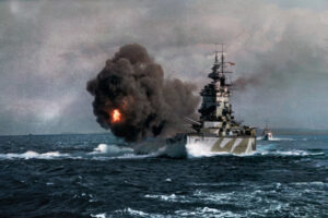 HMS Nelson during gunnery trials on 7 May 1942 6" x 4" Photo Print