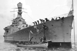 HMS Repulse at Scapa Flow in 1939 6" x 4" Photo Print