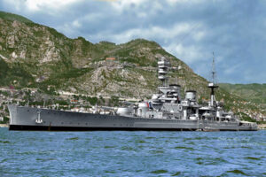 HMS Repulse at Villefranche, France , early 1939 6" x 4" Photo Print