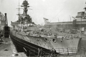 HMS Repulse in dry dock, 1939 6" x 4" Photo Print
