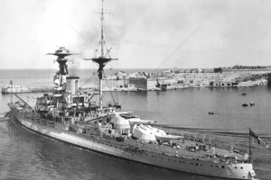 HMS Royal Oak departing Valletta, 1937 6" x 4" Photo Print
