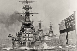 HMS Royal Oak lead her sisters HMS Resolution and HMS Revenge 6" x 4" Photo Print