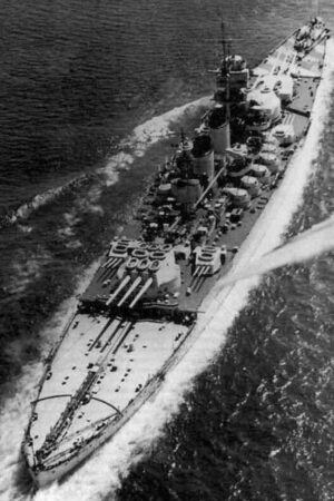 Italian battleship Giulio Cesare at Taranto, 1937 6" x 4" Photo Print