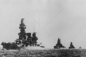 Japanese battleships Fuso, Kirishima, Ise and Nagato off Chi 6" x 4" Photo Print
