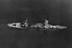 Japanese hybrid battleship Hyuga sunk at the end of the WW2 6" x 4" Photo Print