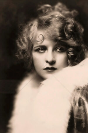 Myrna Darby Vintage 1920s Art Deco Flapper Fur 6"x4" Photo Print