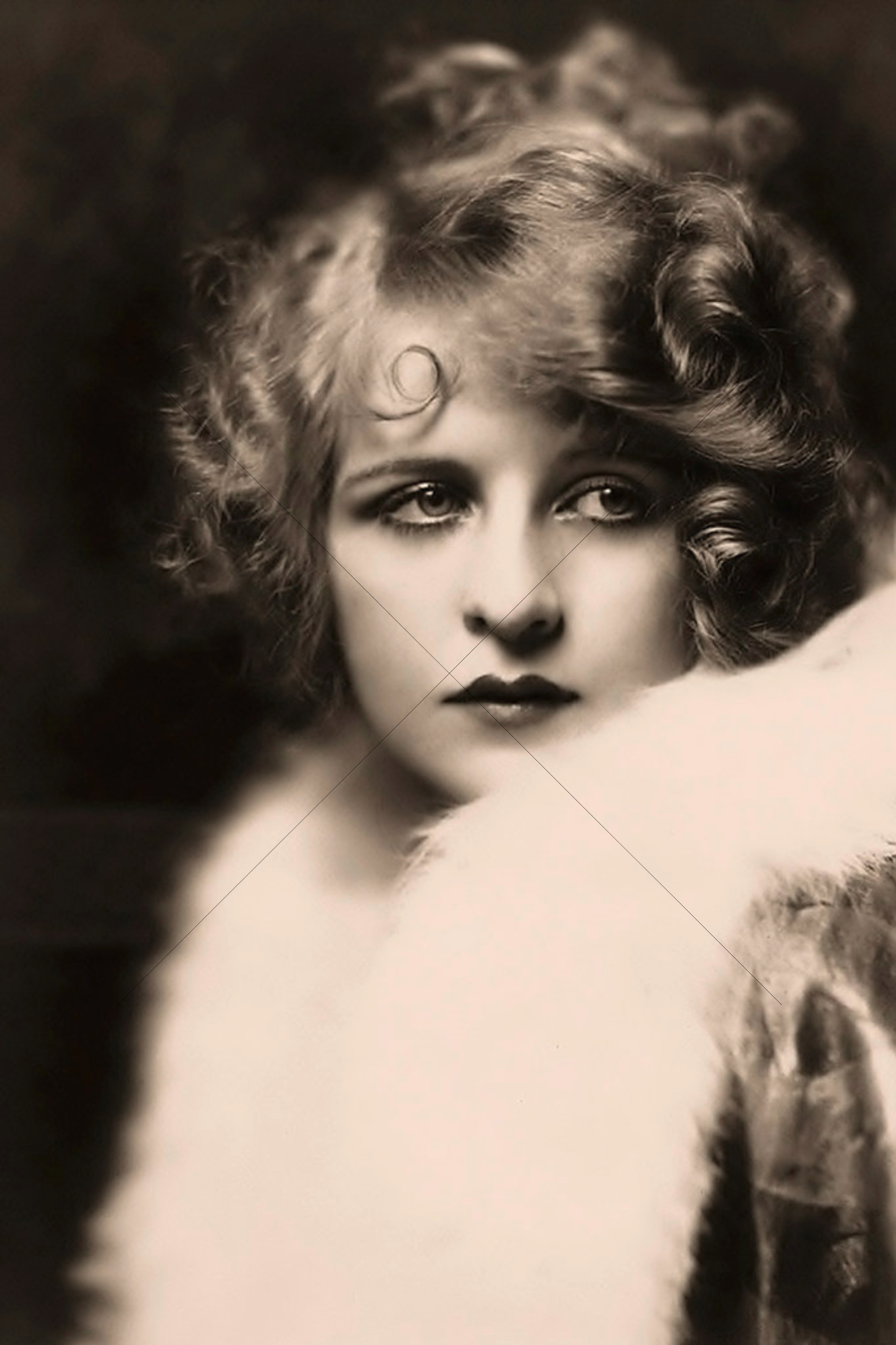 Myrna Darby Vintage 1920s Art Deco Flapper Fur 6"x4" Photo Print