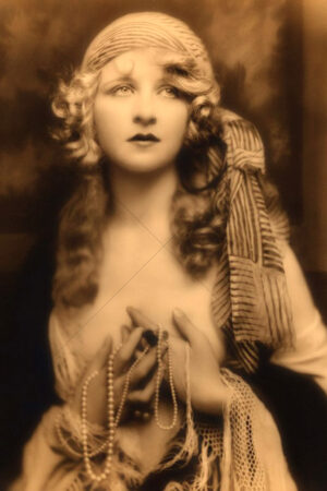 Myrna Darby Vintage 1920s Art Deco Flapper Fur 6"x4" Photo Print