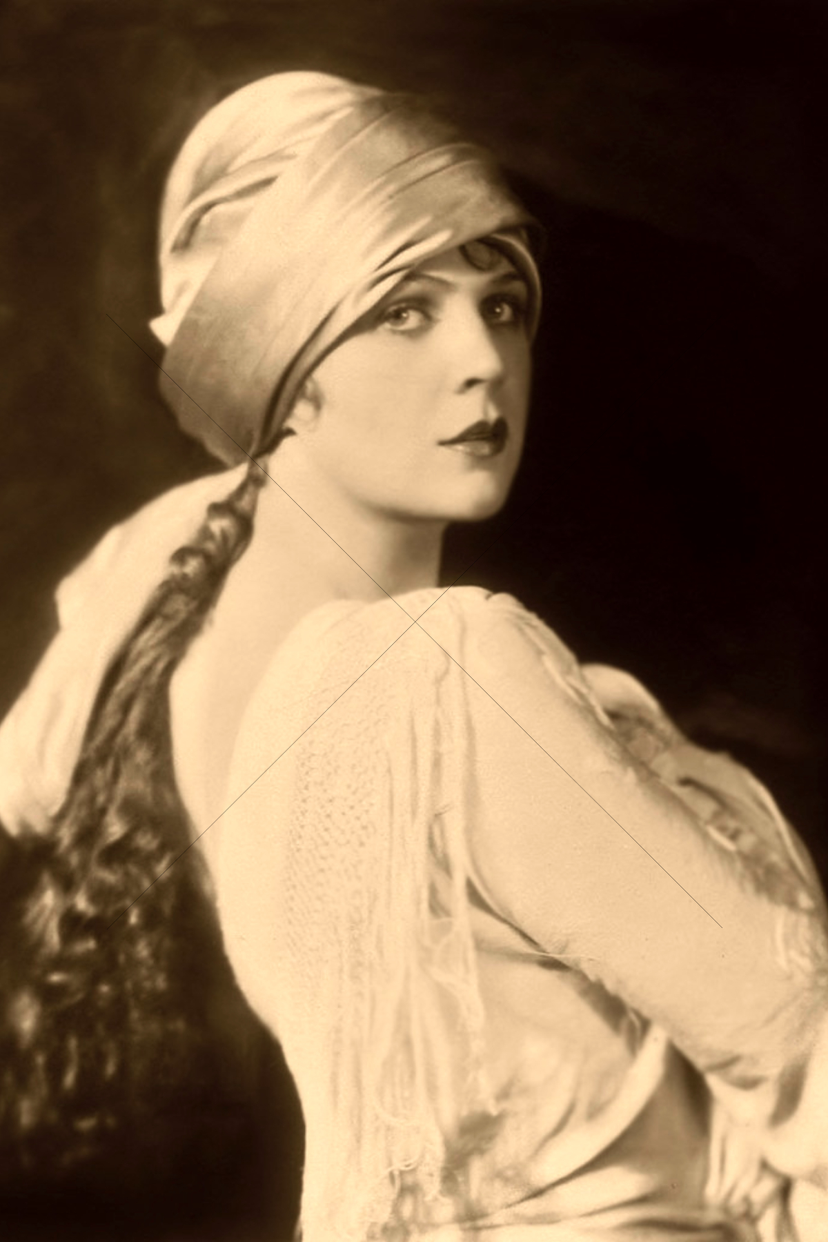 Ziegfeld Model 1920s Flapper Sheer Gown 6"x4" Photo Print