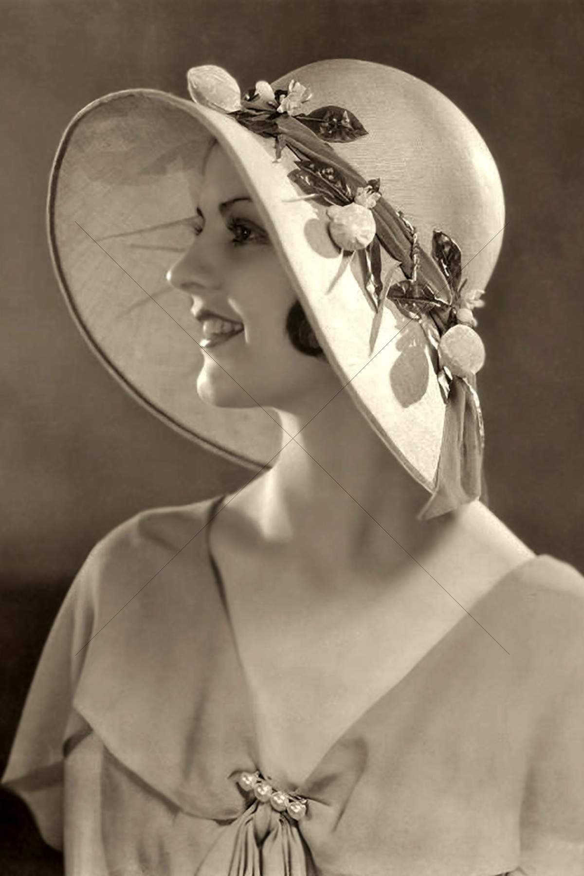 Ziegfeld Model 1920s Flapper Turban Hair 6"x4" Photo Print