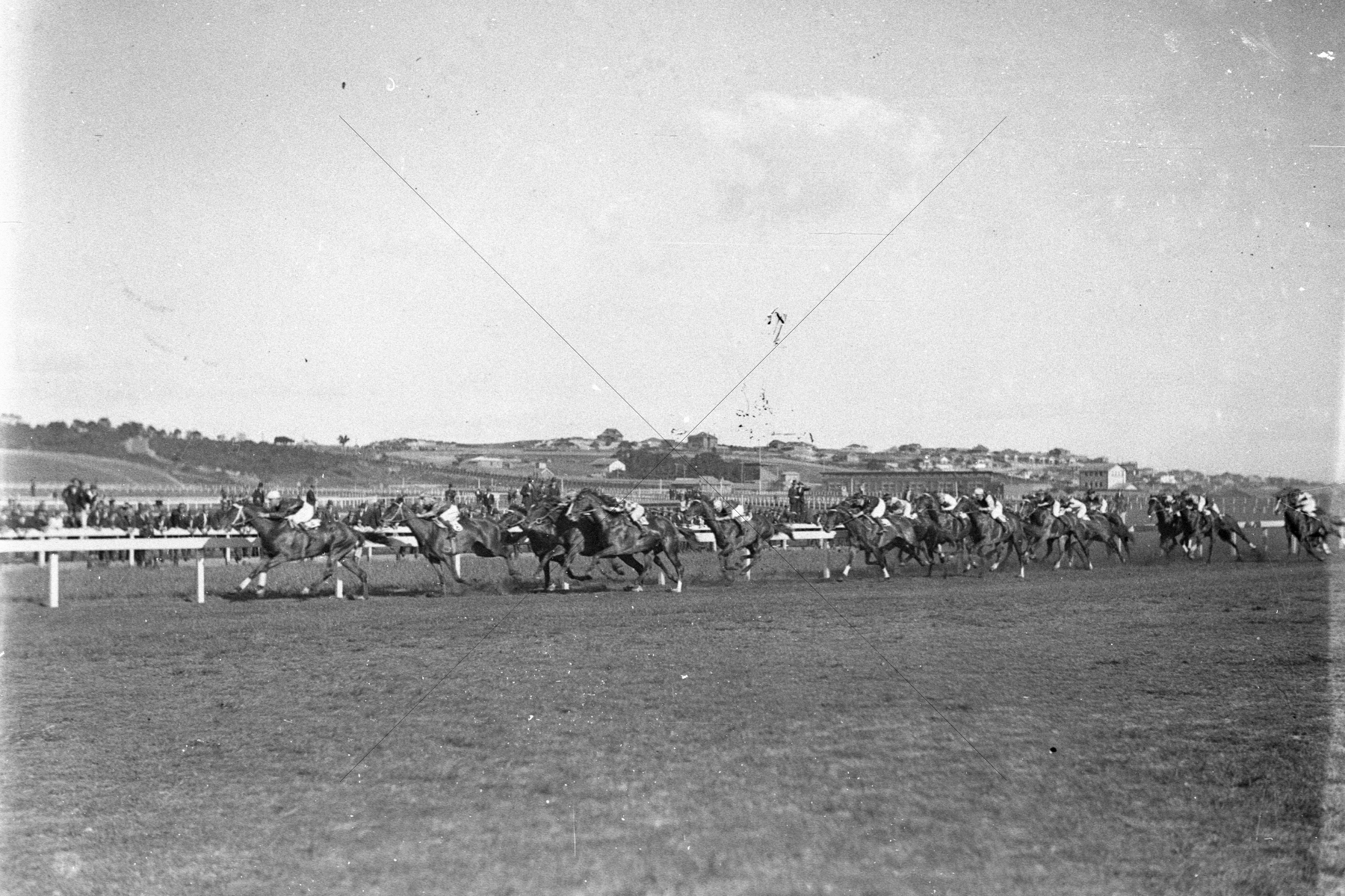 Kensington Racecourse In The Straight 1930's 6"x4" Photo Print