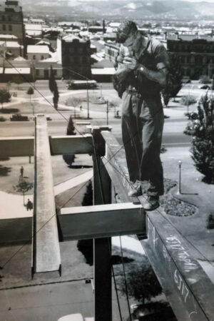 Rigger Working on MLC Building Adelaide 1950s 6" x 4" Photo Print