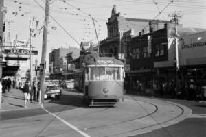 Hopkins St Tram Just Out of Droop St 6" x 4" Photo Print