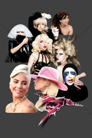 Lady Gaga Singer Collage 6" x 4" Photo Print