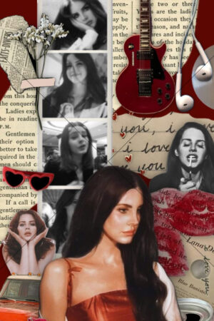 Lana Del Rey Singer Collage 6" x 4" Photo Print