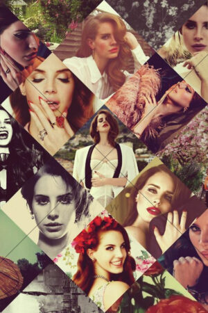 Lana Del Rey Vintage Mosaic Portraits 6" x 4" Photo Print