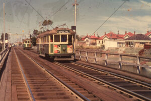 Maribyrnong Road Trams on River Bridge 6" x 4" Photo Print