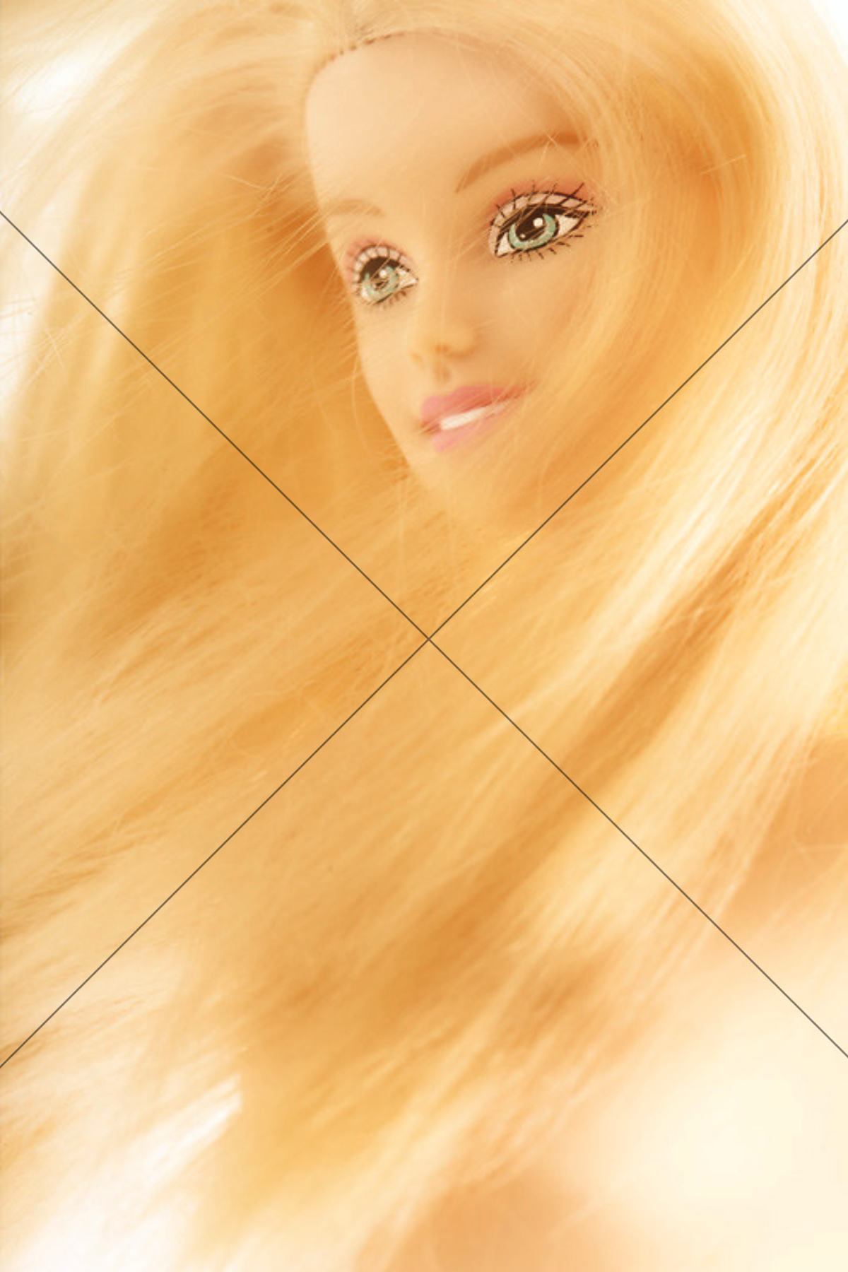 Barbie Doll Side Portrait With Hair 6" x 4" Photo Print