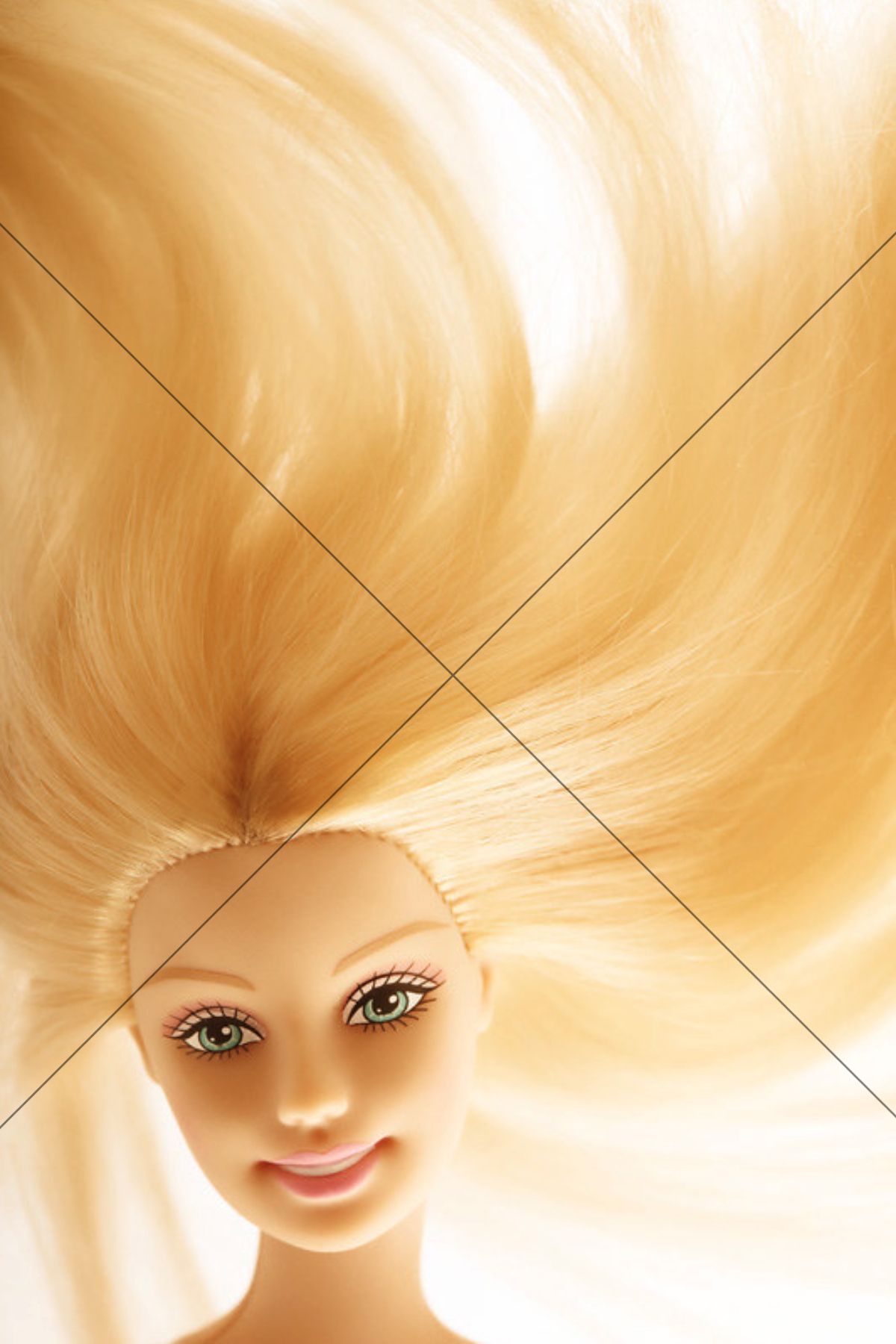 Barbie Doll Hair Spread Portrait 6" x 4" Photo Print