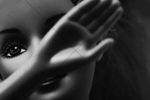 Barbie Doll Artistic Black And White 6" x 4" Photo Print