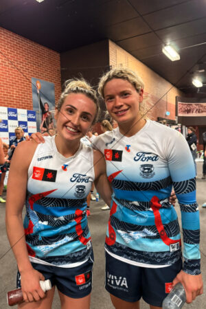 Amy McDonald & Georgie Prespakis Geelong AFLW Players