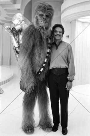 Billy Dee Williams and Peter Mayhew on the Set of the Empire Strikes Back 6" x 4" Photo Print