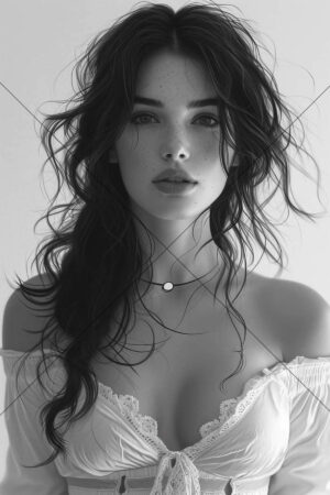 Black and White Portrtait 6" x 4" Photo Print