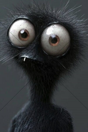 Black and White Muppet 6" x 4" Photo Print