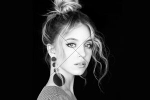 Sydney Sweeney Top Bun & Statement Earrings 6" x 4" Photo Print