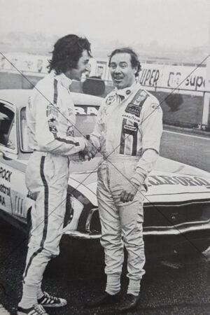 Peter Brock With Allan Moffat 1970s 6" x 4" Photo Print
