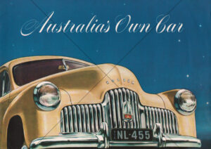 Holden FX 1950 Australias Own Car Grille Art A4 Print