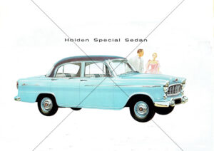 Holden FJ 1956 Special Sedan From Flyer Brochure A4 Print